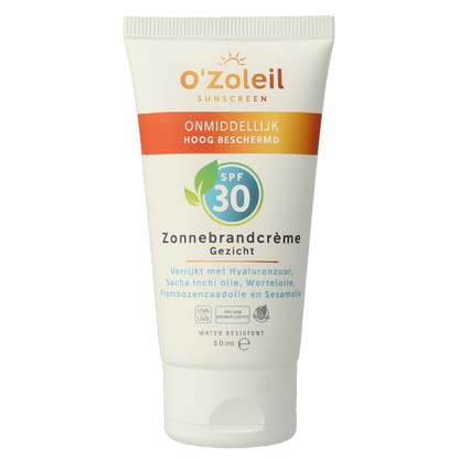 O' Zoleil Zonnebrandcreme gezicht SPF30 50.00 Milliliter