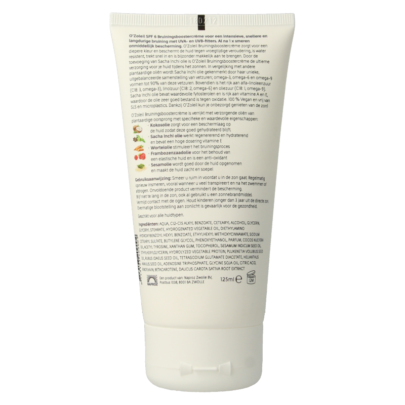 O' Zoleil Bruiningsbooster creme SPF6 125 Milliliter