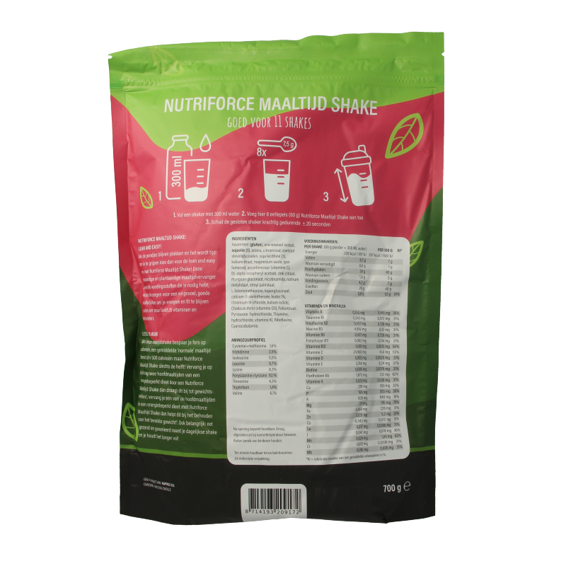 Nutriforce Maaltijdshake 700 Gram