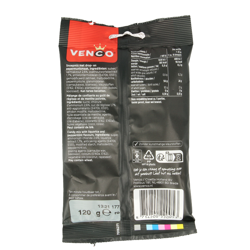 Venco Mintnopjes 120 Gram