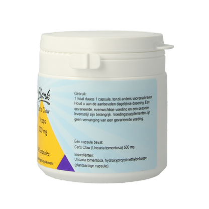 Clark Cat's claw 500mg 90.00 Vegetarische capsules