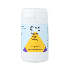 Clark Papaine 500mg 50.00 Vegetarische capsules