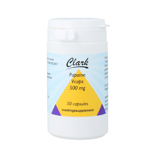 Clark Papaine 500mg 50.00 Vegetarische capsules
