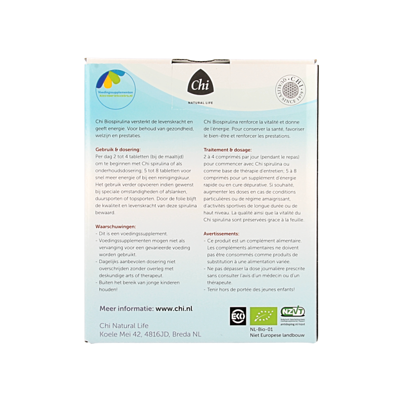 Chi Spirulina navul bio 570 Tabletten