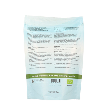 Chi Spirulina poeder bio 240.00 Gram
