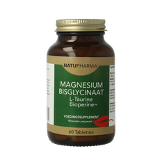 Natupharma Magnesium bisglycinaat 125mg 60 Tabletten