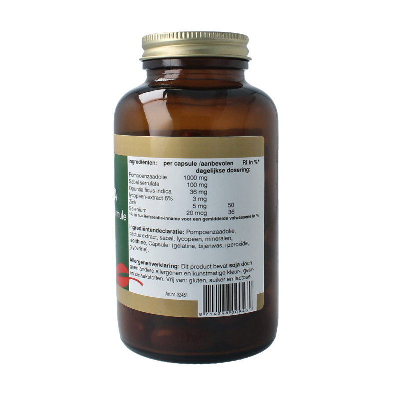 Natupharma Prostata (pompoenzaad formule) 90 Tabletten