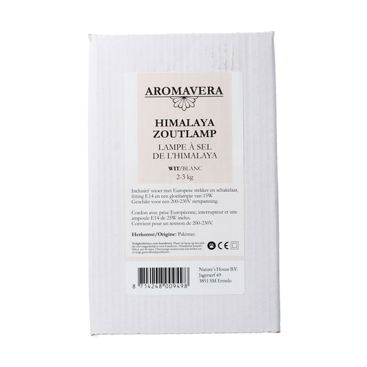 Aroma Vera Himalaya zoutlamp wit 2-3kg 1.00 Stuks