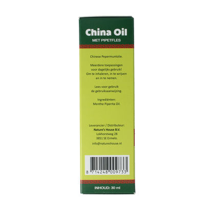 Natupharma China oil 30.00 Milliliter