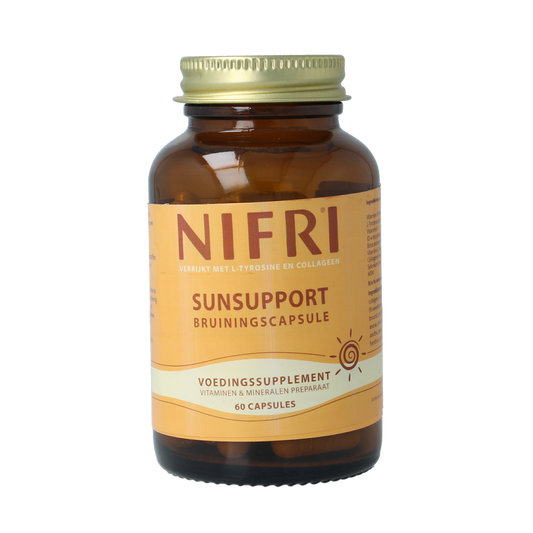 Nifri Bruiningscaps+ L-tyrosine & collageen 60.00 Capsules