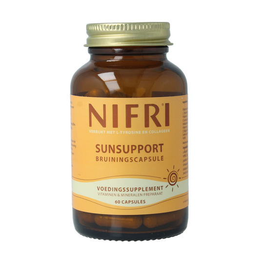 Nifri Bruiningscaps+ L-tyrosine & collageen 60 Capsules