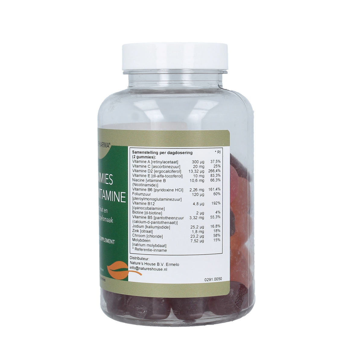Natupharma Gummies multi vitamine roodfruit/sinaasappel 50 Gummies