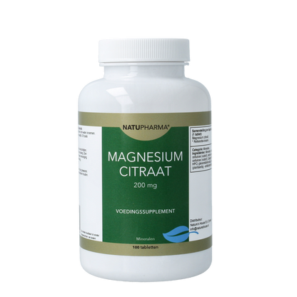 Natupharma Magnesium citraat 200mg 100.00 Tabletten
