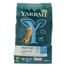 Yarrah Adult kattenvoer met vis bio 800.00 Gram
