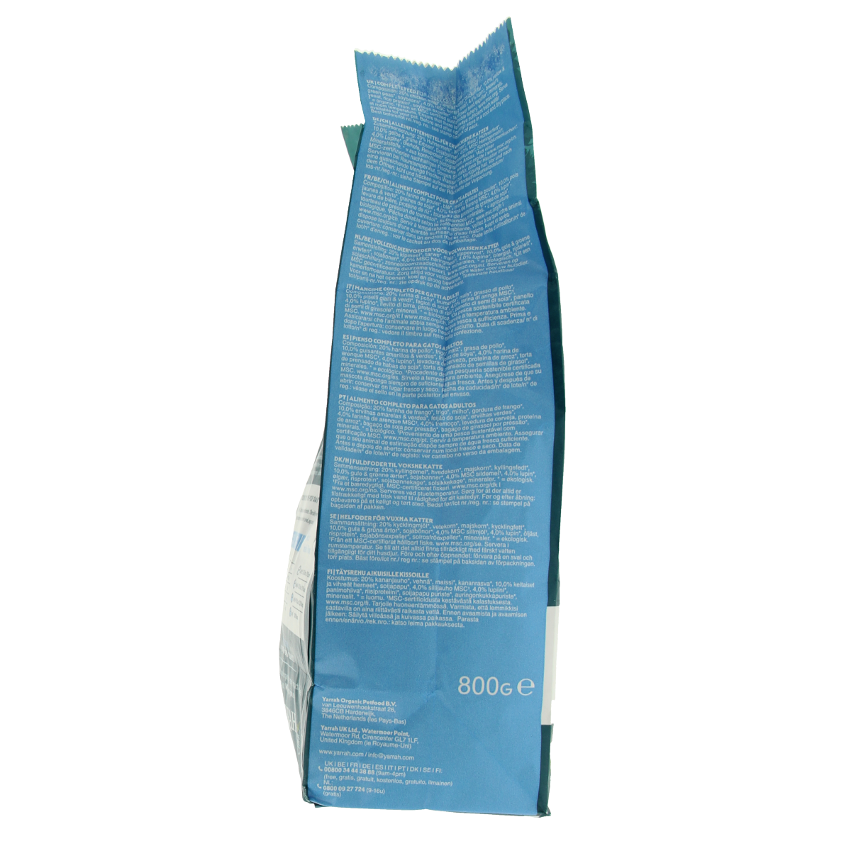 Yarrah Adult kattenvoer met vis bio 800.00 Gram