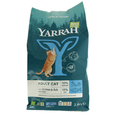 Yarrah Adult kattenvoer met vis bio 2400.00 Gram