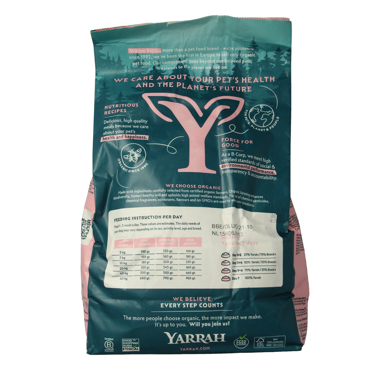 Yarrah Hondenvoer sensitive bio MSC 2000.00 Gram