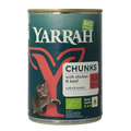 Yarrah Kattenvoer chunks met kip en rund bio 405 Gram