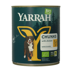 Yarrah Hond brokjes kip in saus bio 820 Gram
