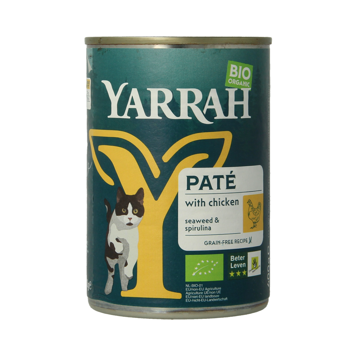 Yarrah Kat pate met kip bio 400.00 Gram