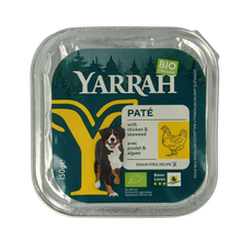 Yarrah Hondenvoer pate met kip bio 150.00 Gram