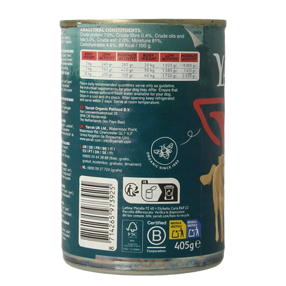 Yarrah Hondenvoer chunks rund en kip in saus bio 405.00 Gram