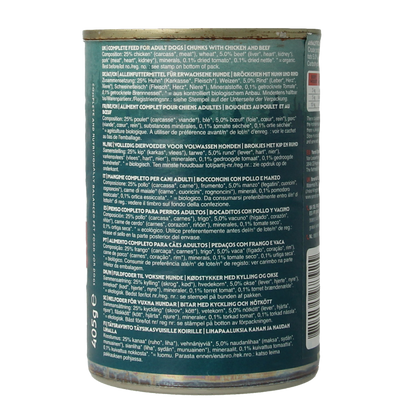Yarrah Hondenvoer chunks rund en kip in saus bio 405.00 Gram