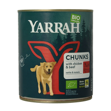 Yarrah Hond brok rund & kip in saus bio 820.00 Gram