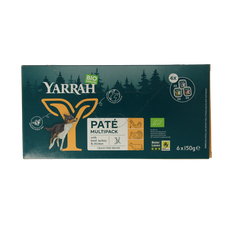 Yarrah Hondenvoer multipack pate kip rund kalkoen bio 150.00 Gram