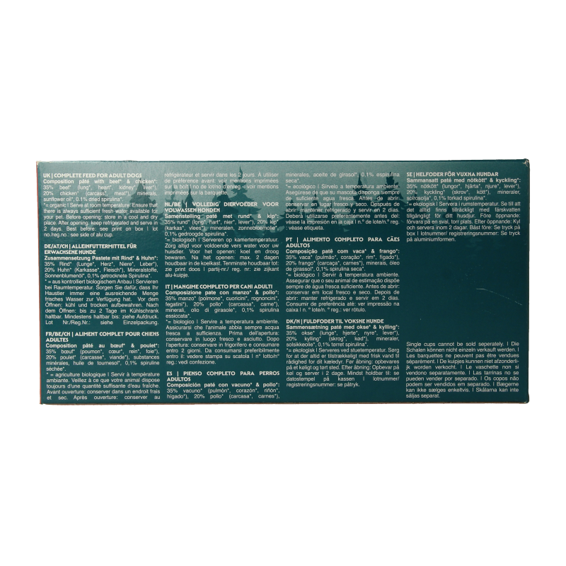 Yarrah Multipack hond met pate rund biologisch 150 Gram