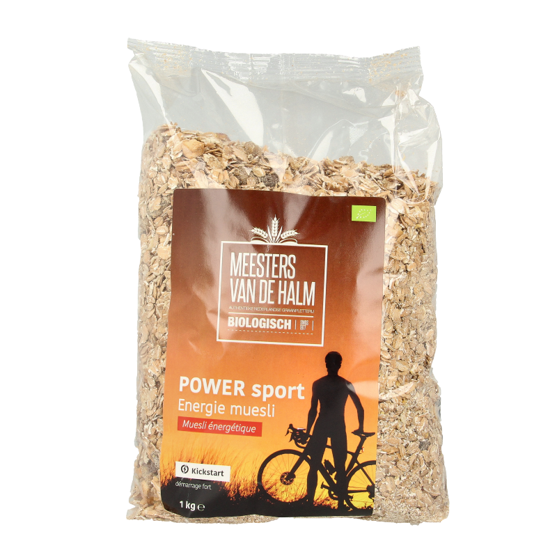 De Halm Muesli energie power sport bio 1 Kilogram