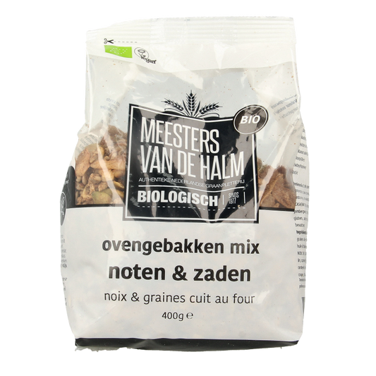 De Halm Ovengebakken noten en zaden bio 400 Gram