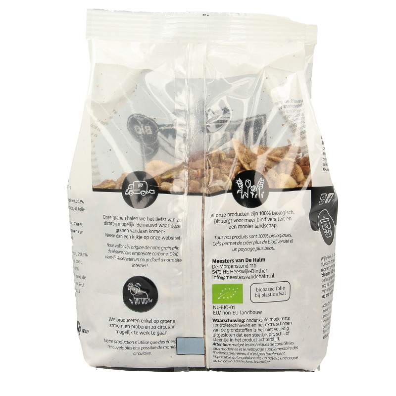 De Halm Ovengebakken noten en zaden bio 400 Gram