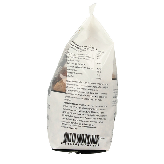 De Halm Ovengebakken noten en zaden bio 400.00 Gram