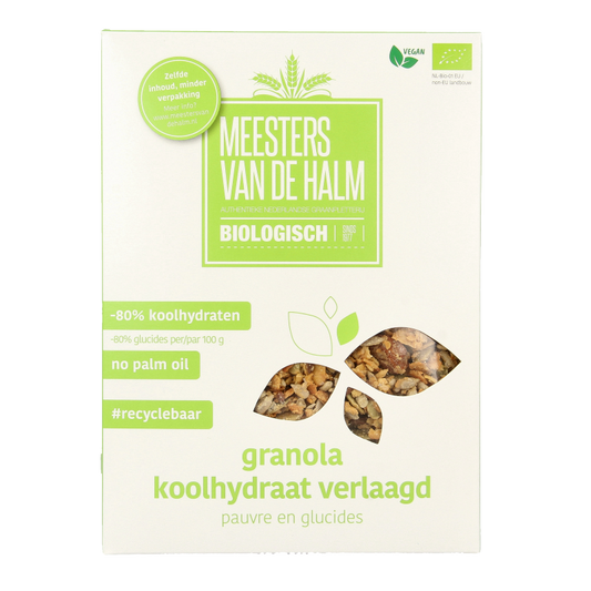 De Halm Granola koolhydraat verlaagd bio 350 Gram