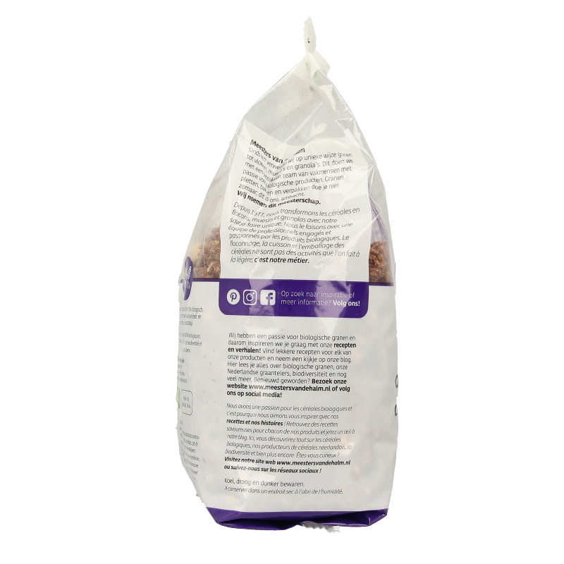 De Halm Granola choco/hazelnoot bio 450 Gram