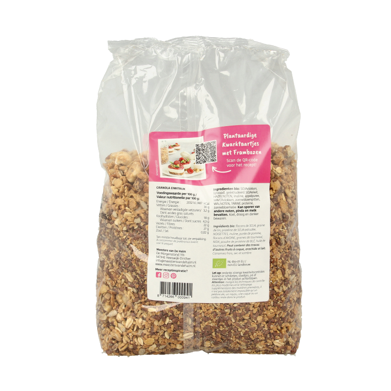 De Halm Granola eiwitrijk bio 1 Kilogram