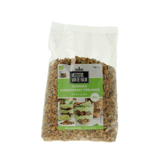 De Halm Granola koolhydraat verlaagd bio 1 Kilogram