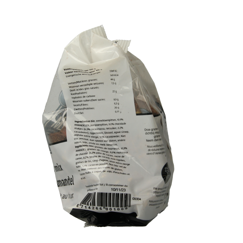 De Halm Ovengebakken mix chocolade en amandel bio 400 Gram