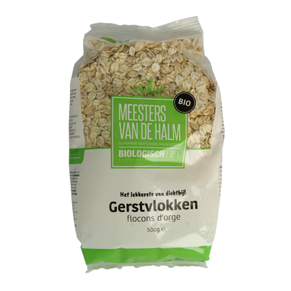 De Halm Gerstvlokken bio 500.00 Gram