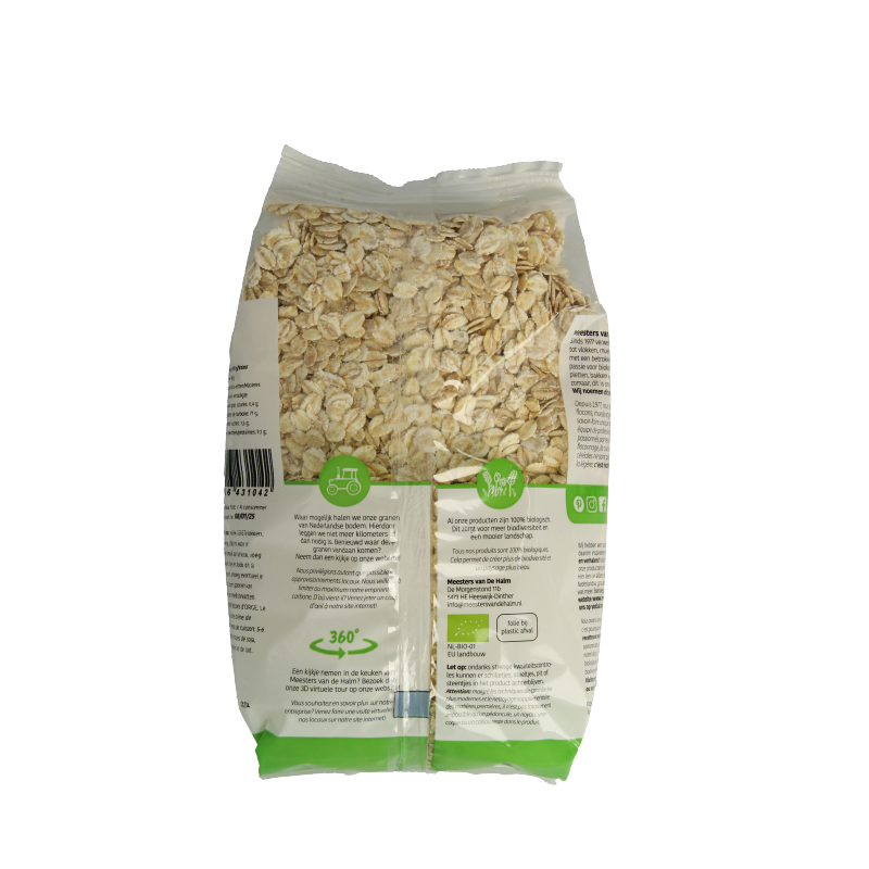 De Halm Gerstvlokken bio 500 Gram