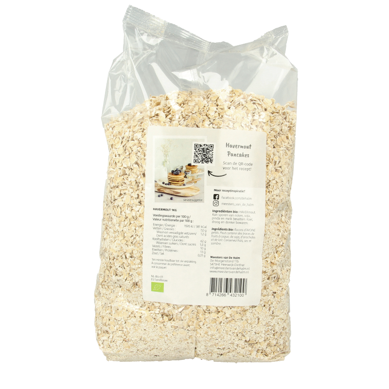De Halm Havermout bio 1 Kilogram