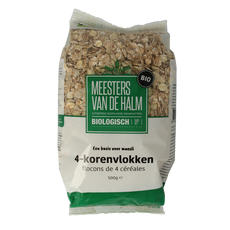 De Halm 4-Korenvlokken bio 500.00 Gram