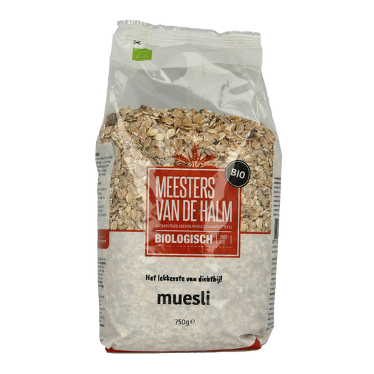 De Halm Muesli standaard bio 750 Gram