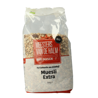 De Halm Muesli extra bio 750.00 Gram