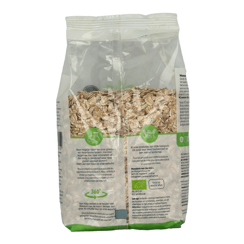 De Halm Speltvlokken bio 500 Gram