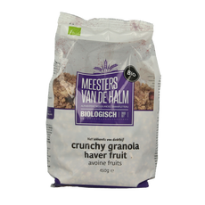 De Halm Crunchy granola haver fruit bio 450.00 Gram