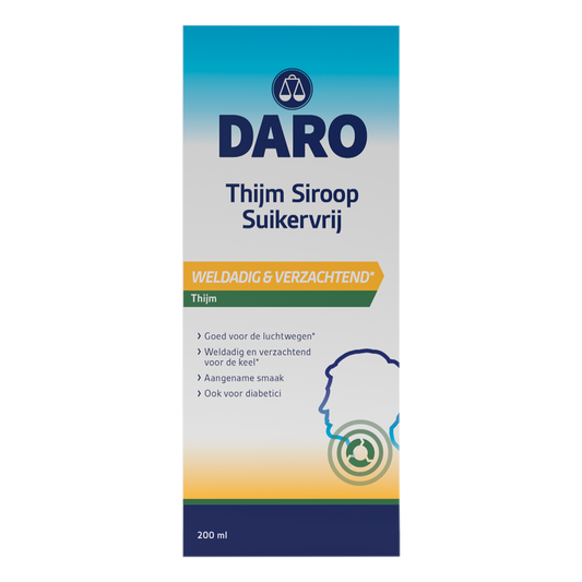 Daro Thijmsiroop suikervrij 200.00 Milliliter