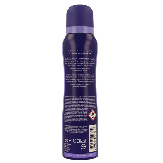 Vogue Parfum deodorant reve exolique 150 Milliliter