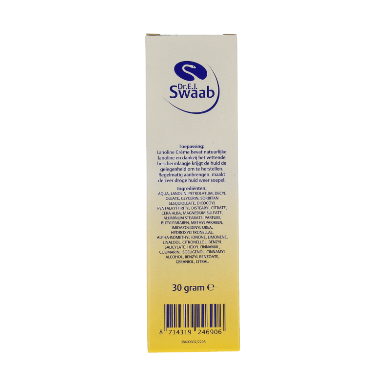 Dr. Swaab Lanoline creme tube 30 Gram